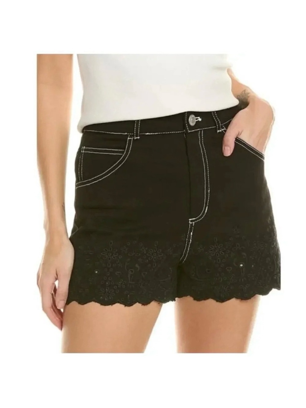 STAUD Noemie Short High Waisted Size 2 NWT